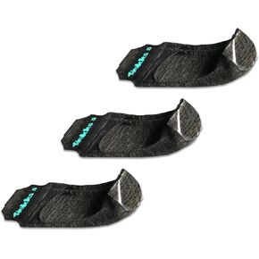 Women's No Show Non Slip Sock Liner Inserts for Loafers and Slip-Ons, Shoe Socks with Odor-Relief Silver Technology, Black, Medium (US: 7-8.5), Pack of 3 in Saudi Arabia
