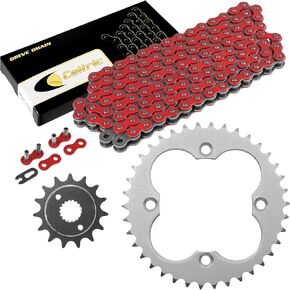 Caltric Red Drive Chain And Sprockets Kit Compatible with Honda Trx400Ex Sportrax 400 2X4 1999-2004 in Kuwait