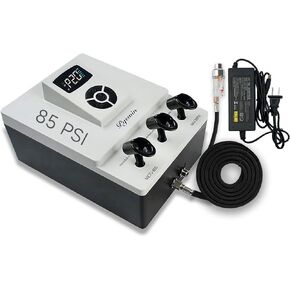 مجموعة فرش البخاخة ذات الضغط العالي مع ضاغط، مجموعة فرش البخاخة مزدوجة الحركة 50-85 رطل لكل بوصة مربعة، 20 تروسًا قابلة للتعديل، ضوضاء منخفضة، تصميم مضغوط للفنون والمكياج والمزيد in Kuwait