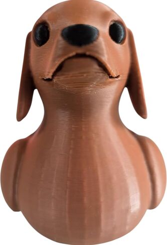 Dachshund Duck Figurine - Funny Dashboard Wiener Dog Duck Décor - Collectible Duck for Cruise Ship Hiding - Car Dash Duck - Unique Dog Duck - Cute Collectible – 3D Printed in Canada in Saudi Arabia