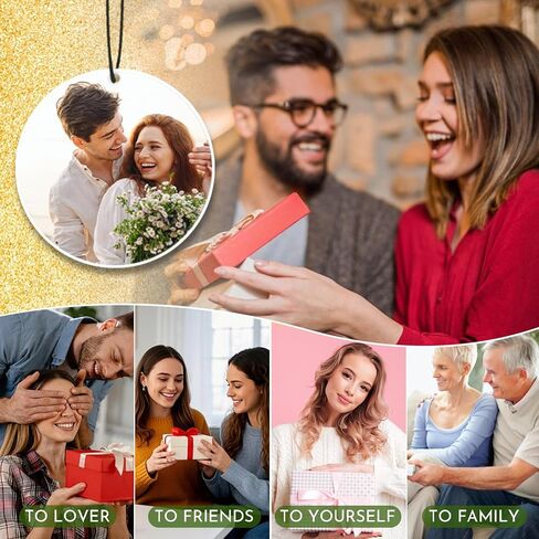 معطرات الهواء المخصصة مع الصورة - معطر الهواء الشخصي للسيارة ، نص صورة مزدوج التخصيص ، حفل زفاف عيد ميلاد للرجال صديقة صديقها (المحاصيل) in Kuwait