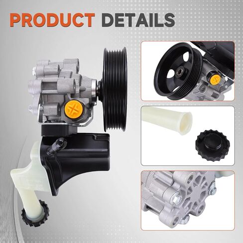 1PC مضخة التوجيه الكهربائية 5181854AA 5181778AB RL181778AB مع بكرة متوافقة مع Dodge Challenger 2014-2018 ، Dodge Charger 2012-2019 ، Jeep Grand Cherokee 2013-2015 in Saudi Arabia