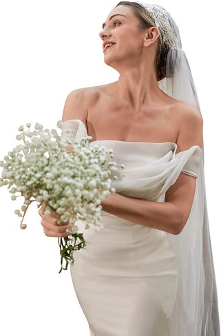 كاب جولييت الأزهار ، رأس الزعنفة ، العشرينات من القرن العشرين حجاب الزفاف الأنيق ، Boho Bride ، Fingertip Veil in Saudi Arabia