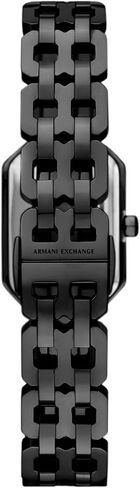 Armani Exchange A | X Women's Watch ، مستطيل ثنائي الساعة للنساء مع فرقة من الفولاذ المقاوم للصدأ in Kuwait