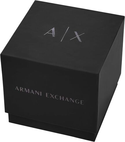 Armani Exchange A | X Women's Watch ، مستطيل ثنائي الساعة للنساء مع فرقة من الفولاذ المقاوم للصدأ in Kuwait