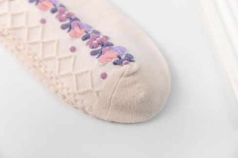 Starella Women's Cute Floral Socks Ruffle Frilly Aesthetic 3D Flower Cotton Preppy Dress Sock 5 Pairs in Kuwait