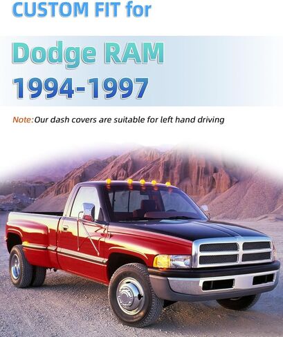 حصيرة غطاء DASH FIT لـ Dodge RAM 1500 2500 3500 1994 1995 1996 1997 Accessories Dashboard Cover Pad in Kuwait
