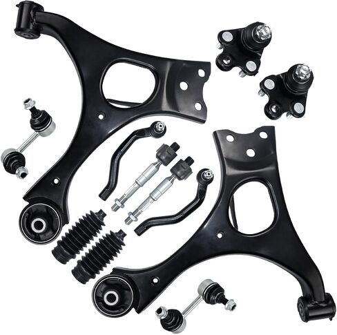 Control Arm, Replacement For Control Arm with Ball Joint Sway Bar Tie Rod Boot Suspension Kit Compatible With 2006-2011 Honda Civic - 12 Pcs in Saudi Arabia