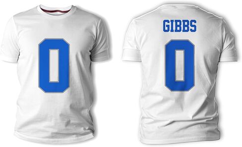 Jahmyr Gibbs #0 Detroit Football Shirt Jersey 100 ٪ Cotton in Kuwait
