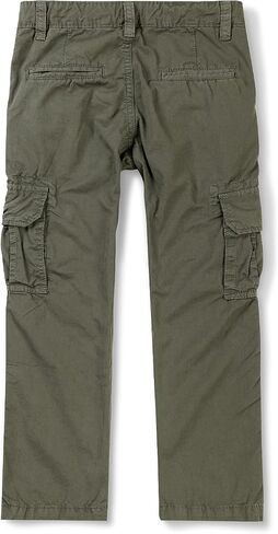 Boys Camo Cargo Pants,Classic Twill Casual Outdoor Military Multi Pocket Combat Trousers C Blue 160CM-10-11 Years in Saudi Arabia