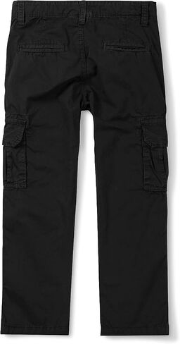 Boys Camo Cargo Pants,Classic Twill Casual Outdoor Military Multi Pocket Combat Trousers C Blue 160CM-10-11 Years in Saudi Arabia