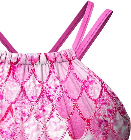 LQSZ Girls One Piece Swimsuits Quick Dry Beach Bathing Suit Cross Shoulder Strap Swimwear in Kuwait