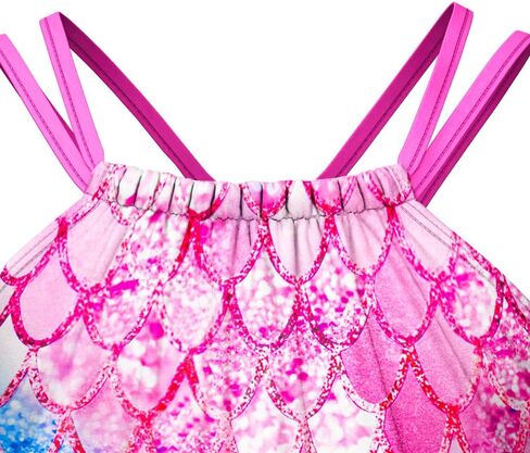 LQSZ Girls One Piece Swimsuits Quick Dry Beach Bathing Suit Cross Shoulder Strap Swimwear in Kuwait