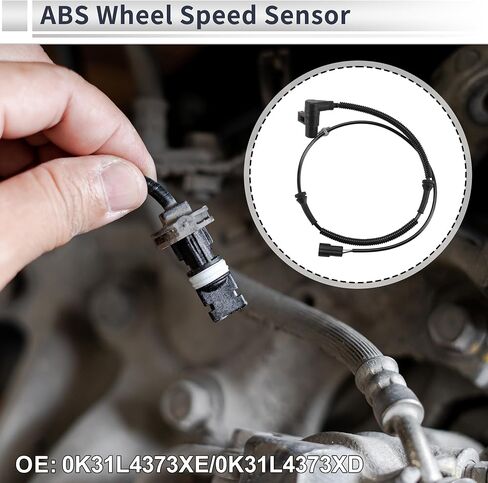 ABS Wheel Speed Sensor Front Left ABS Sensor Anti-lock Braking System Sensor No.0K31L4373XE/0K31L4373XD for KIA RIO 2001-2002 in Saudi Arabia