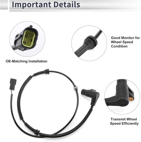 ABS Wheel Speed Sensor Front Left ABS Sensor Anti-lock Braking System Sensor No.0K31L4373XE/0K31L4373XD for KIA RIO 2001-2002 in Saudi Arabia