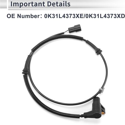 ABS Wheel Speed Sensor Front Left ABS Sensor Anti-lock Braking System Sensor No.0K31L4373XE/0K31L4373XD for KIA RIO 2001-2002 in Saudi Arabia