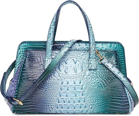 Women Fashion Crocodile Print Handbag Shoulder Satchel Top Handle Crossbody Bag in Kuwait