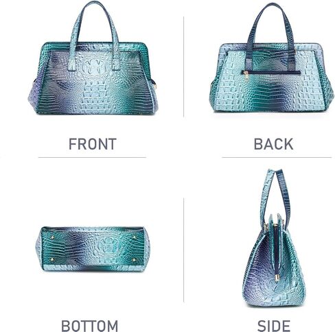 Women Fashion Crocodile Print Handbag Shoulder Satchel Top Handle Crossbody Bag in Kuwait