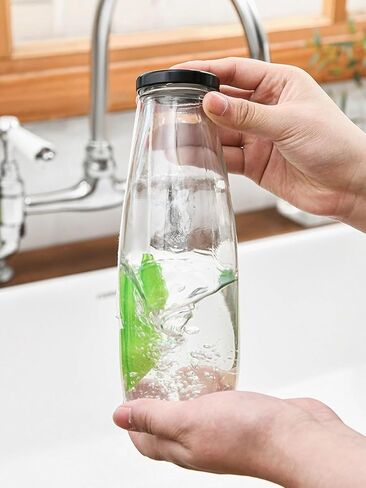Magic Beans Bottle Cleaner, Bottle Cleaning Sponge, Cleaning Sponge, Beans-Shaped Bottle，Reuseable Bottle Cleaning Sponge, Heat Resistance Bottle Sponge for Internal Cleaning of Small Mouth(Green) in Saudi Arabia