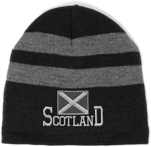 Prospy Pros Beanie beanie للرجال والنساء اسكتلندا العلم الاسكتلندي الأسود التطريز أكريليك الصوف القبعات القبعات الجمجمة الأسود 1 الحجم in Saudi Arabia