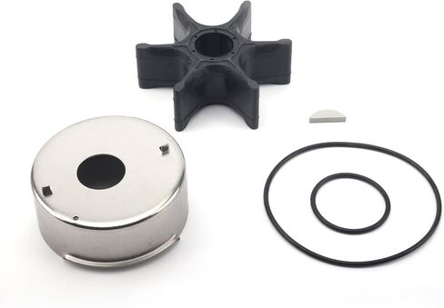 GlückMarine 63VW0078 Water Pump Impeller Repair Kit with Housing for Yamaha 6-30 HP Outboard Boat Motors Replacement 63V-W0078-00 63V-W0078-01 Sierra 18-3412 18-3433 Marine Engine in Kuwait