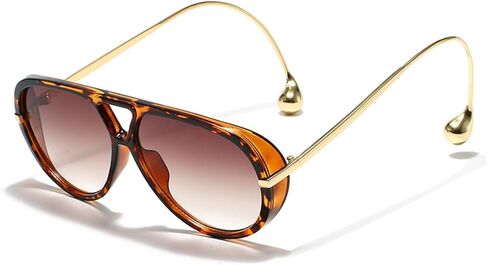 نظارة شمسية شمسية شمئة طيار شديدة الحجم للنساء ، مصمم ظلال تجريبية للأشعة فوق البنفسجية حماية جسر مزدوج الظل in Kuwait