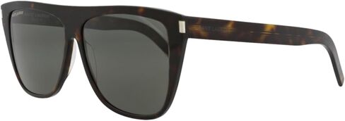 SAINT LAURENT SL1 002 Havana/Grey SLIM Rectangle Sunglasses Lens Category 3 S in Saudi Arabia