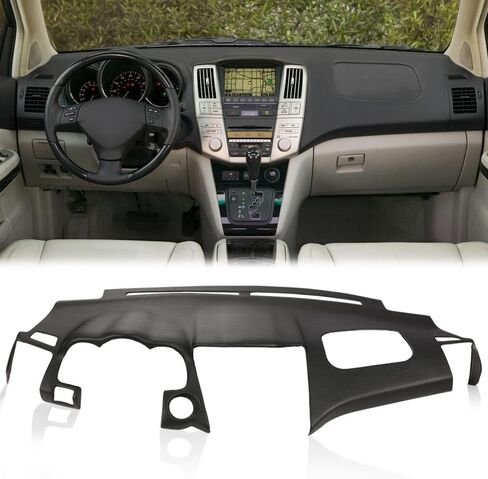 غطاء Dashboard Dash متوافق مع LX RX330 2004-2006/LX RX350 2007-2009 FIT LX RX400H 2006-2008 Black in Saudi Arabia
