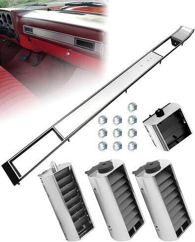 A/C Dash Vent & Molding Kit Compatible with Chevy GMC Truck 1981-1987, A/C Dashboard Vent Kit Replace 3979751 14014536 in Saudi Arabia
