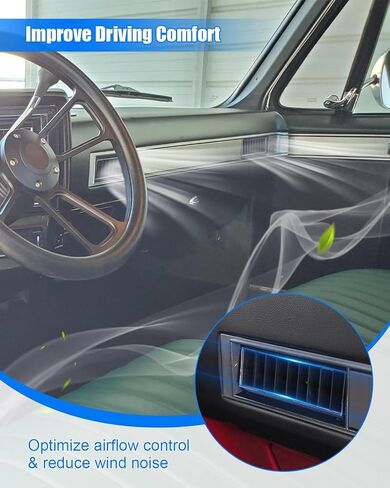 A/C Dash Vent & Molding Kit Compatible with Chevy GMC Truck 1981-1987, A/C Dashboard Vent Kit Replace 3979751 14014536 in Saudi Arabia