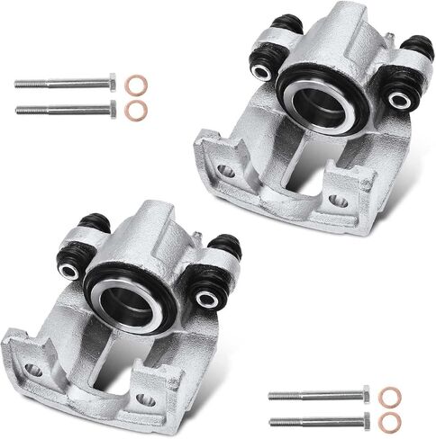 A -Premium Disc -Disc Brake Assembly بدون قوس متوافق مع موديلات Select Ford و Lincoln و Mercury - Crown Victoria ، Grand Marquis ، Town Car ، 1996-2000 - السائق الخلفي والركاب in Saudi Arabia