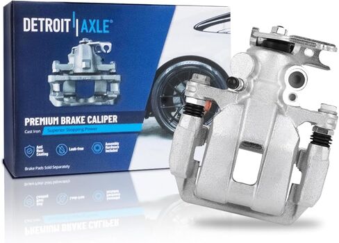 Detroit Axle - Rear Left Brake Caliper for 13-17 Honda Accord, Driver Side Disc Brake Caliper with Bracket 2013 2014 2015 2016 2017 Replacement in Kuwait