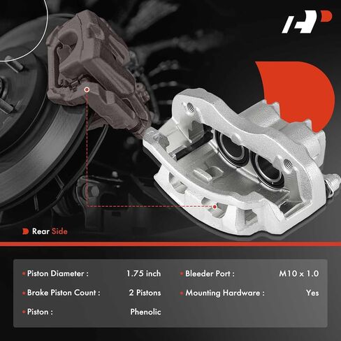 A-Premium Disc Brake Caliper Assembly with Bracket Compatible with Ford F-250 Super Duty 1999-2000, F-350 Super Duty 1999-2000 - Rear Driver and Passenger Side, 2Pcs in Saudi Arabia