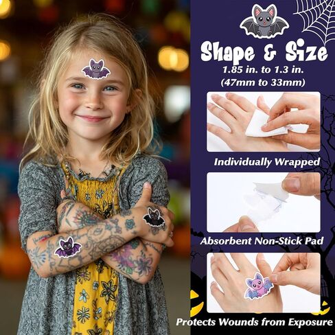 Geiserailie 60 Pcs Kids Crayon Bandages with Gift Box Back to School Supplies Self Adhesive Crayon Bandages for Minor Cuts Scrapes Fun First Aid Kit First Day of School Classroom Party Gift in Kuwait