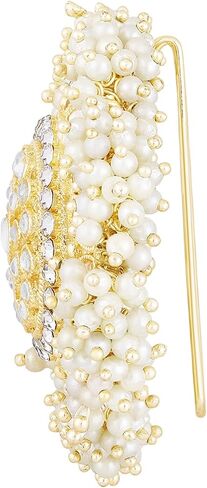 Aheli Juda Bun Gold Plated Kundan Beads مرصعة بالمرصعة على الأزياء الهدية للنساء in Saudi Arabia