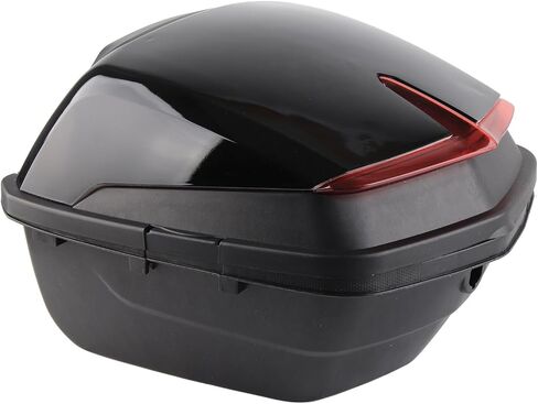 Scooter Tail Trunk Waterproof Impact Resistant Large Capacity Universal Motorcycle Rear Top Box(White) in Saudi Arabia