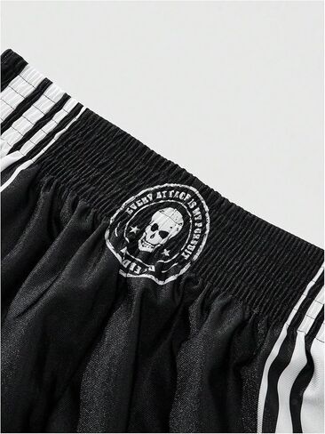 شورتات ملاكمة للرجال Muay Thai مخططة الساق MMA BJJ Kickboxing Shorts in Kuwait