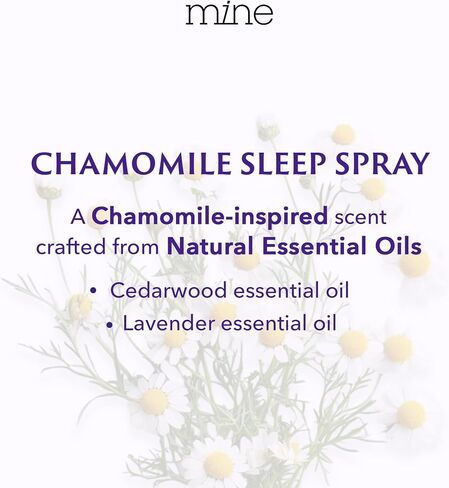 Chamomile Inspired Sleep Spray with Melatonin – Natural Pillow Mist for Relaxing Sleep, Calming Bed Spray for Adults, Blend of Lavender & Cedarwood Pillow Mist in Kuwait
