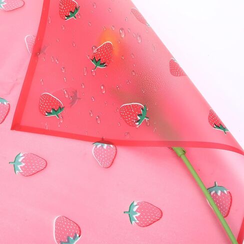 20 ورقة ورق تغليف الزهور، ورق تغليف باقة زهور الفراولة غير اللامعة مع شريط، ورق تغليف الزهور الوردي للباقات، ورق تغليف الهدايا لعيد ميلاد فتاة الزفاف والتخرج in Kuwait