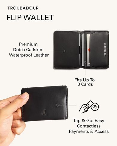 Troubadour Flip Wallet - Black in Saudi Arabia