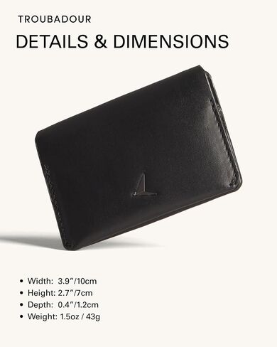 Troubadour Flip Wallet - Black in Saudi Arabia
