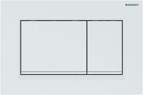 Geberit G115883KK1 Sigma 30 Dual Flush 1.6/0.8 GPF لوحة المحرك أبيض/ذهبي مصقول in Kuwait