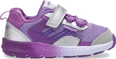حذاء الجري Saucony Wind Shield Alternative Closure Jr.، أزرق داكن/رمادي/أحمر، مقاس 4 US للجنسين للأطفال الصغار in Saudi Arabia