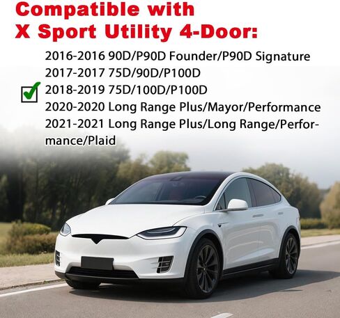 ALLGOOD Door Wheel Fender Arch Flare Mold Compatible With Tesla Model X 2016-2021 Fender Wheel Flare Molding Trim Black Right Rear Passenger Side in Saudi Arabia