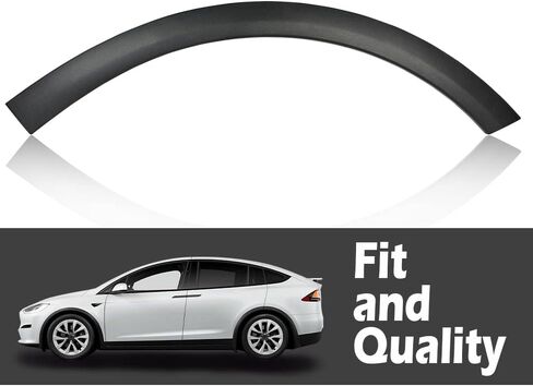 ALLGOOD Door Wheel Fender Arch Flare Mold Compatible With Tesla Model X 2016-2021 Fender Wheel Flare Molding Trim Black Right Rear Passenger Side in Saudi Arabia