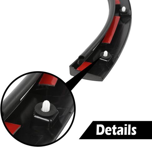 ALLGOOD Door Wheel Fender Arch Flare Mold Compatible With Tesla Model X 2016-2021 Fender Wheel Flare Molding Trim Black Right Rear Passenger Side in Saudi Arabia