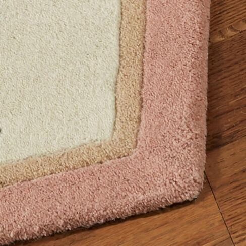 Touch of Class Elegant Corner Floral II Runner Rug | Coral Peach | 2 feet 3 inches x 11 feet | Handcarved, Hand-Tufted, Luster Washed, Thick Pure Wool Rectangle Runner with Traditional Flowers in Saudi Arabia