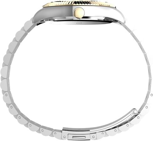 Timex Women's Legacy 36mm Watch - Two-Tone Bracelet Black Dial Gold-Tone Case in Saudi Arabia