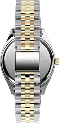 Timex Women's Legacy 36mm Watch - Two-Tone Bracelet Black Dial Gold-Tone Case in Saudi Arabia