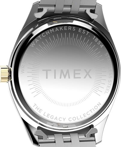 Timex Women's Legacy 36mm Watch - Two-Tone Bracelet Black Dial Gold-Tone Case in Saudi Arabia